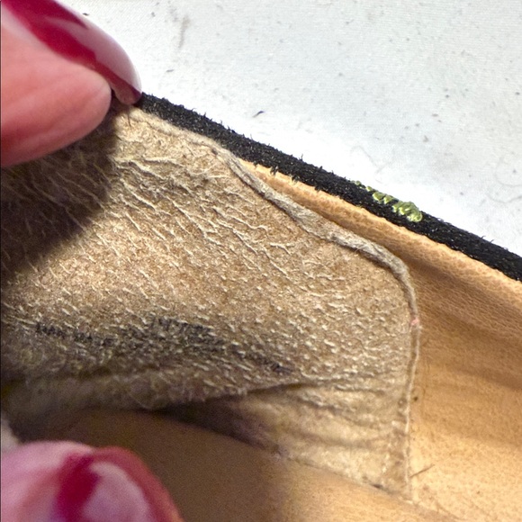 Torrid Black Flats with Red and Green Floral Design - Picture 8 of 8